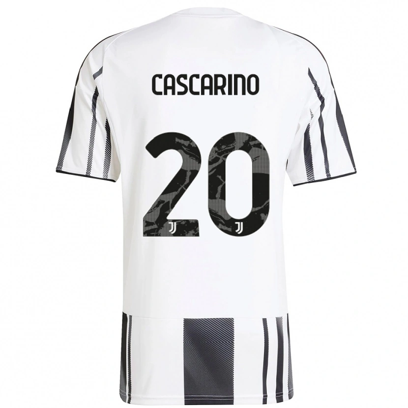 Danxen Kvinnor Estelle Cascarino #20 Vit Svart Hemmatröja Matchtröjor 2025/26 Tröjor T-Tröja