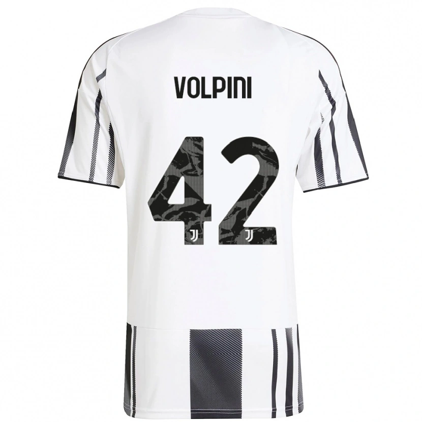 Danxen Kvinnor Viola Volpini #42 Vit Svart Hemmatröja Matchtröjor 2025/26 Tröjor T-Tröja