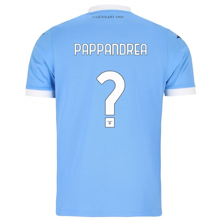 Danxen Kvinnor Filippo Pappandrea #0 Himmelsblå Vit Hemmatröja Matchtröjor 2025/26 Tröjor T-Tröja