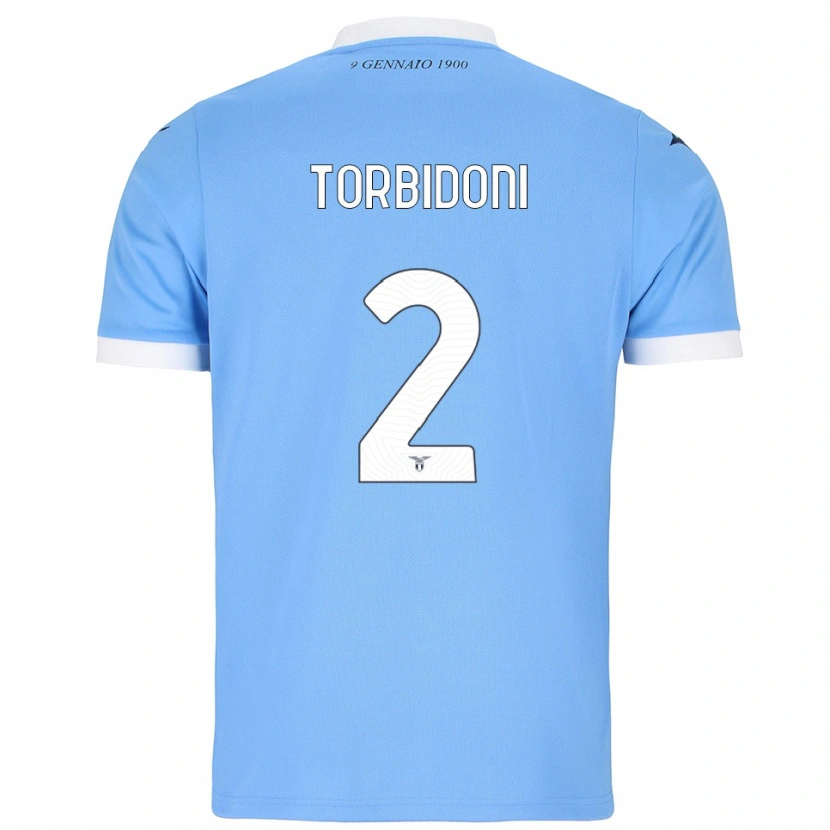 Danxen Kvinnor Marco Torbidoni #2 Himmelsblå Vit Hemmatröja Matchtröjor 2025/26 Tröjor T-Tröja