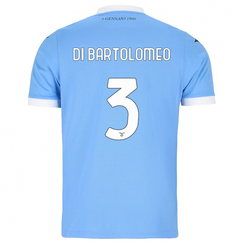 Danxen Kvinnor Damiano Di Bartolomeo #3 Himmelsblå Vit Hemmatröja Matchtröjor 2025/26 Tröjor T-Tröja
