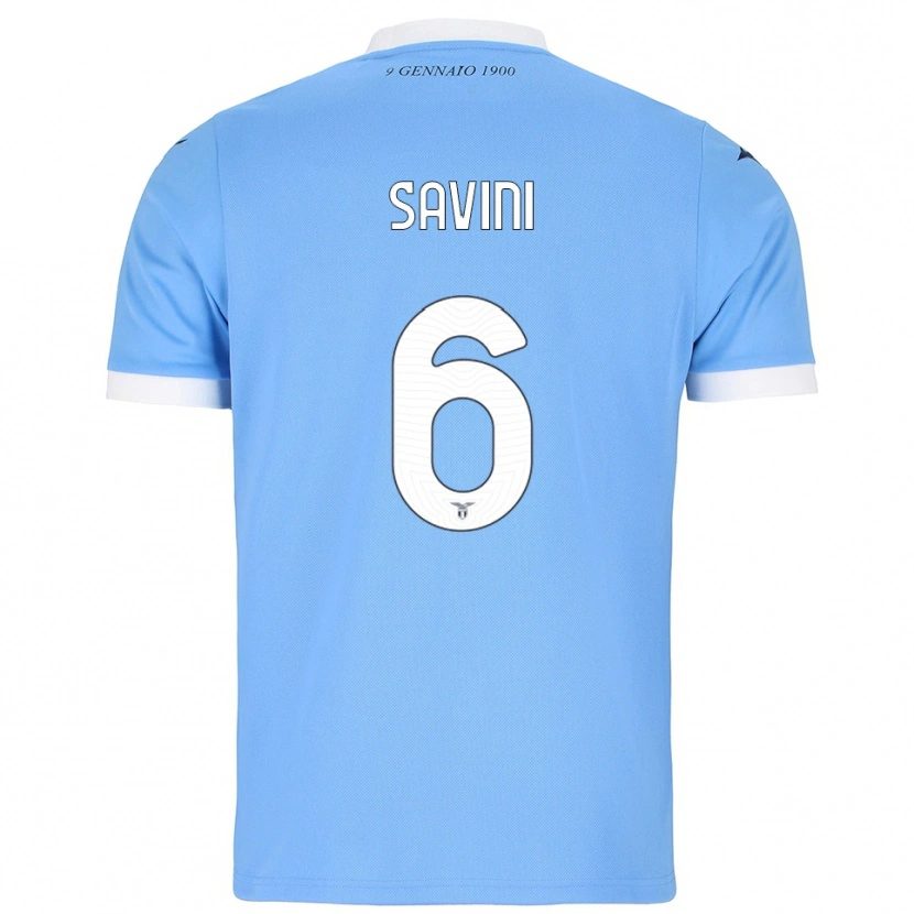 Danxen Kvinnor Federica Savini #6 Himmelsblå Vit Hemmatröja Matchtröjor 2025/26 Tröjor T-Tröja