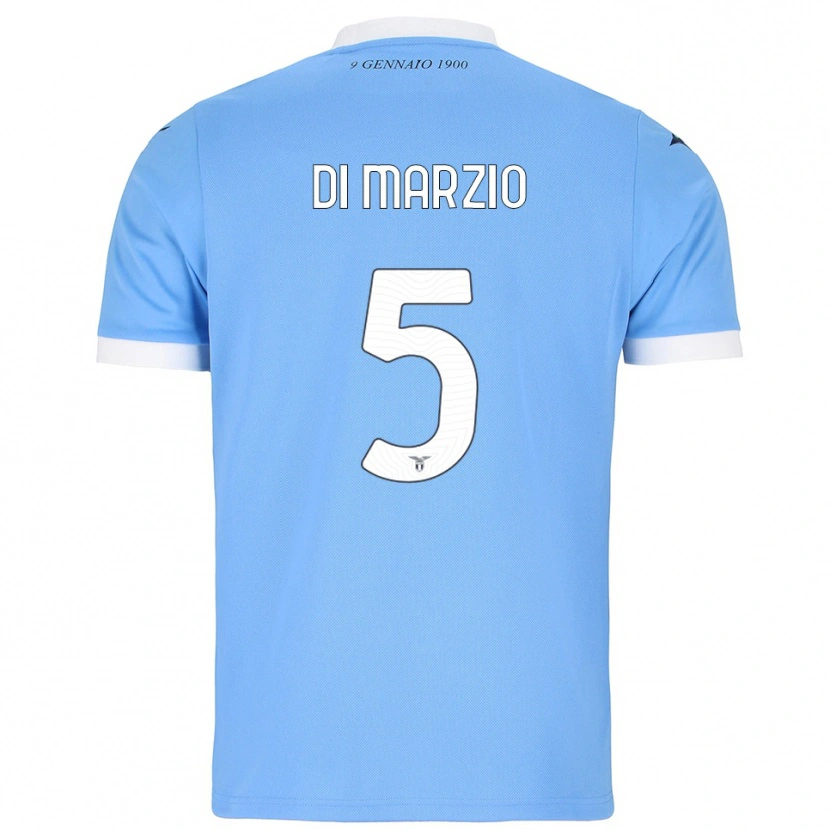 Danxen Kvinnor Flavio Di Marzio #5 Himmelsblå Vit Hemmatröja Matchtröjor 2025/26 Tröjor T-Tröja