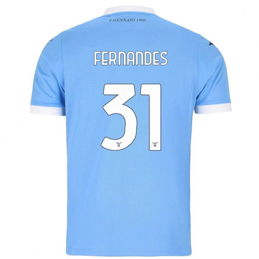 Danxen Kvinnor Saná Fernandes #31 Himmelsblå Vit Hemmatröja Matchtröjor 2025/26 Tröjor T-Tröja