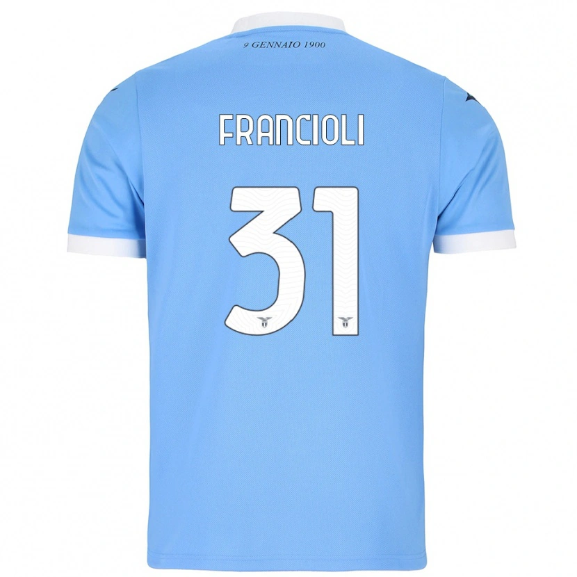 Danxen Kvinnor Diego Francioli #31 Himmelsblå Vit Hemmatröja Matchtröjor 2025/26 Tröjor T-Tröja