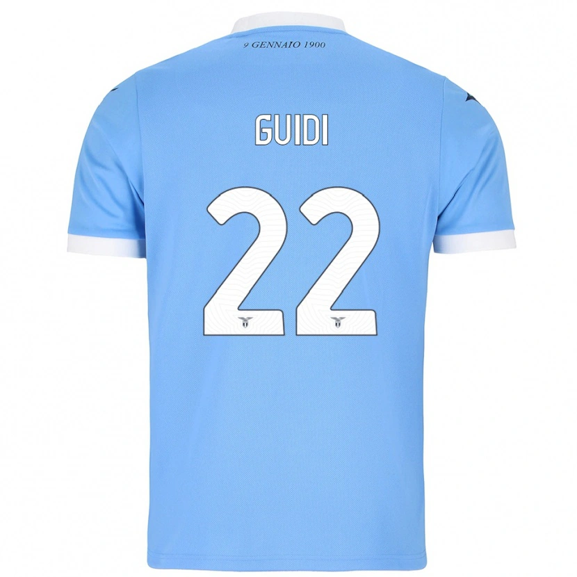 Danxen Kvinnor Emma Guidi #22 Himmelsblå Vit Hemmatröja Matchtröjor 2025/26 Tröjor T-Tröja