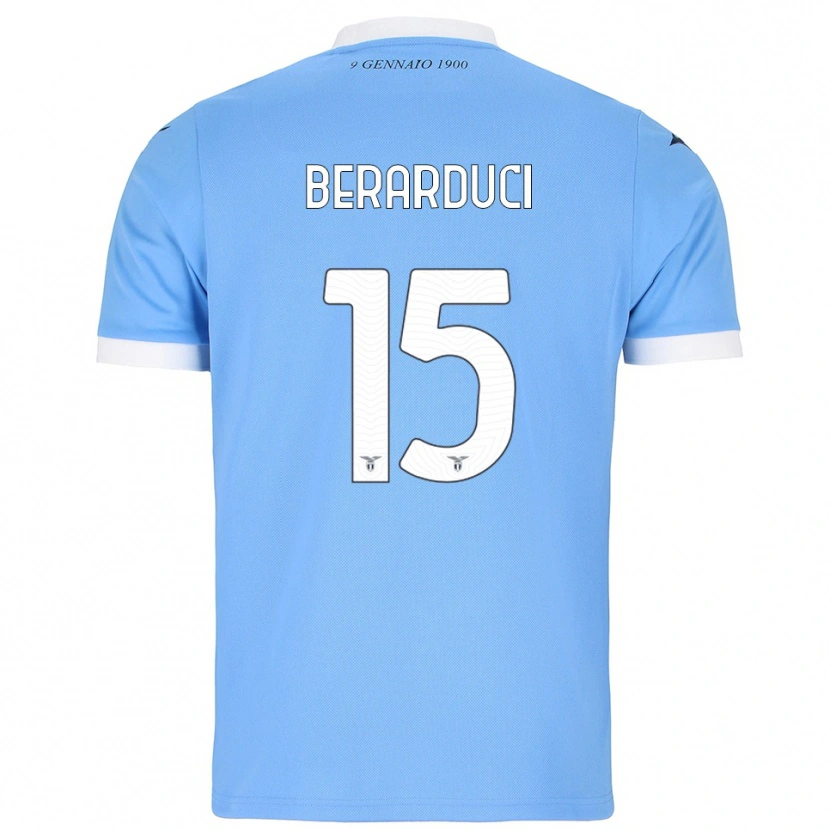 Danxen Kvinnor Martina Berarduci #15 Himmelsblå Vit Hemmatröja Matchtröjor 2025/26 Tröjor T-Tröja