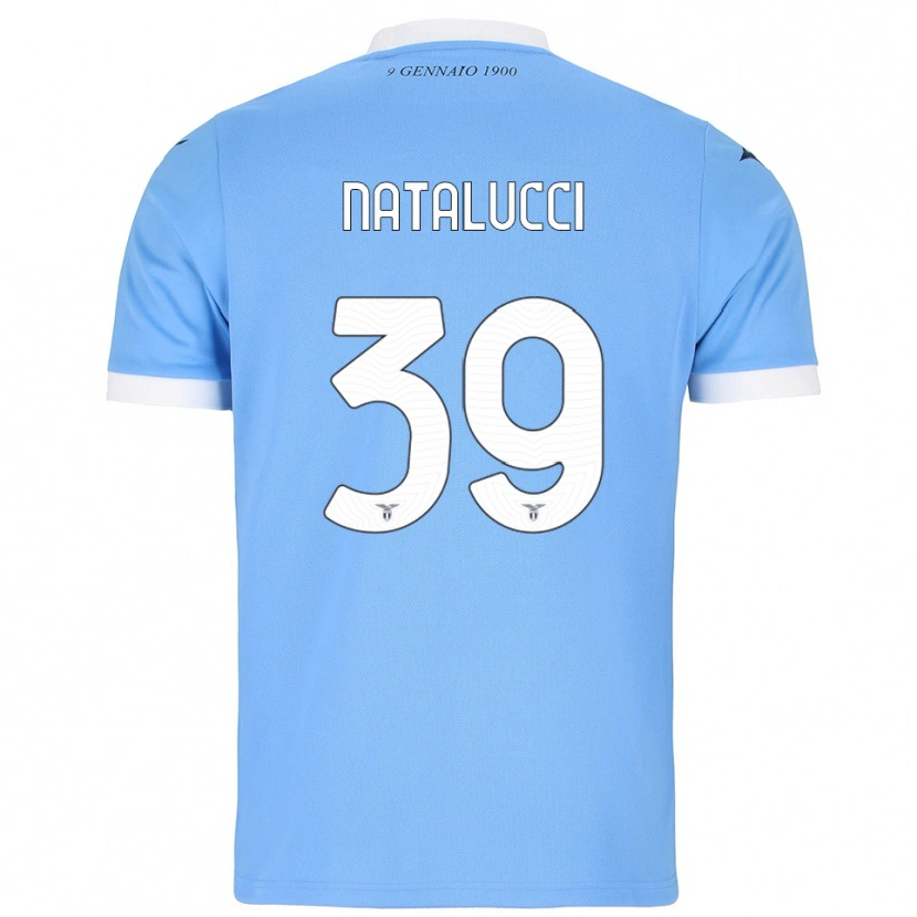 Danxen Kvinnor Serena Natalucci #39 Himmelsblå Vit Hemmatröja Matchtröjor 2025/26 Tröjor T-Tröja