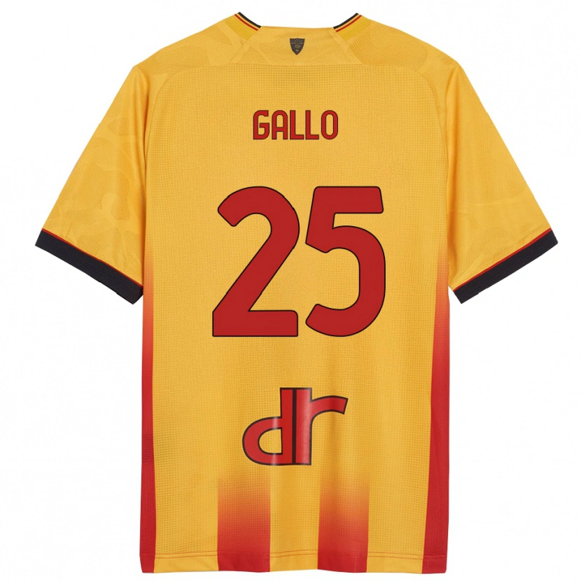 Danxen Kvinnor Antonino Gallo #25 Gul Orange Hemmatröja Matchtröjor 2025/26 Tröjor T-Tröja