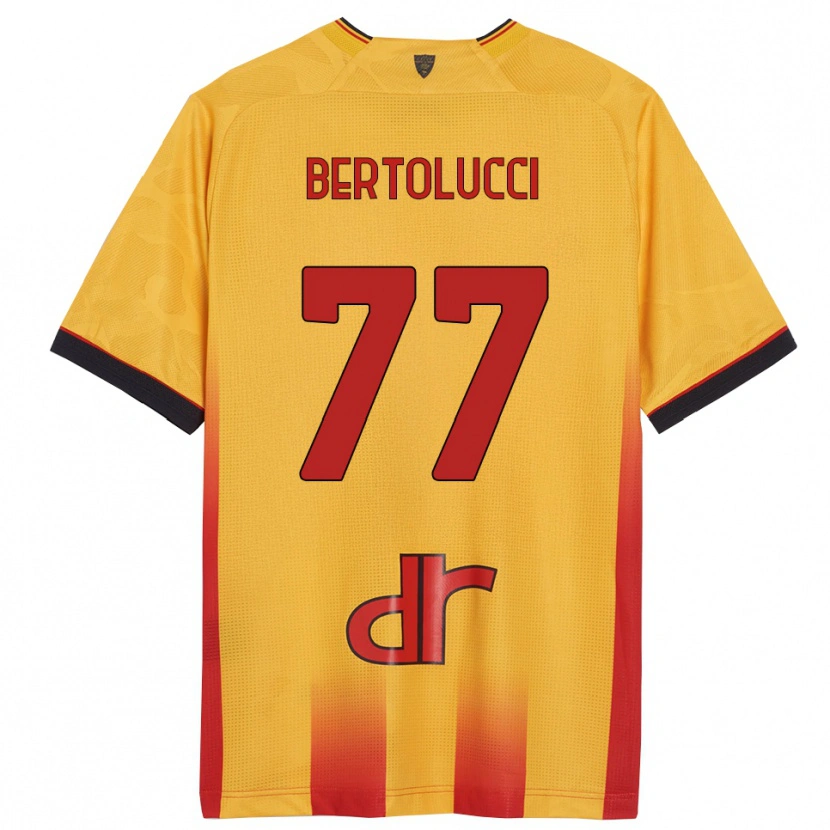 Danxen Kvinnor Sandro Bertolucci #77 Gul Orange Hemmatröja Matchtröjor 2025/26 Tröjor T-Tröja