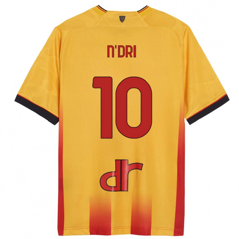 Danxen Kvinnor Konan N'dri #10 Gul Orange Hemmatröja Matchtröjor 2025/26 Tröjor T-Tröja
