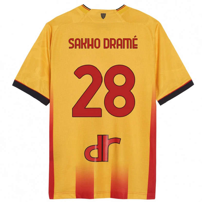 Danxen Kvinnor Samba Sakho Dramé #28 Gul Orange Hemmatröja Matchtröjor 2025/26 Tröjor T-Tröja