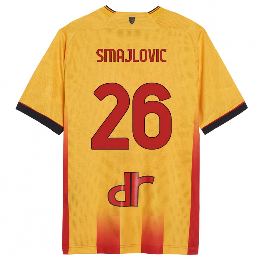Danxen Kvinnor Zinedin Smajlovic #26 Gul Orange Hemmatröja Matchtröjor 2025/26 Tröjor T-Tröja