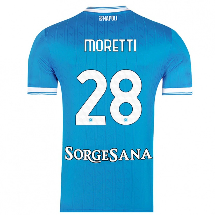 Danxen Kvinnor Ginevra Moretti #28 Himmelsblå Vit Hemmatröja Matchtröjor 2025/26 Tröjor T-Tröja