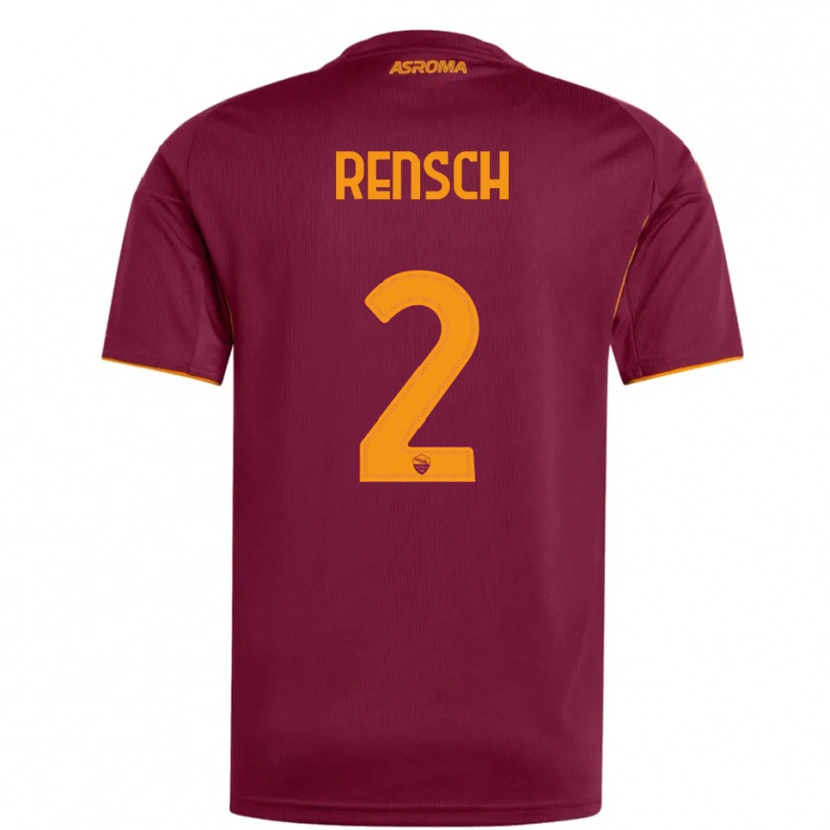 Danxen Kvinnor Devyne Rensch #2 Vinröd Orange Hemmatröja Matchtröjor 2025/26 Tröjor T-Tröja