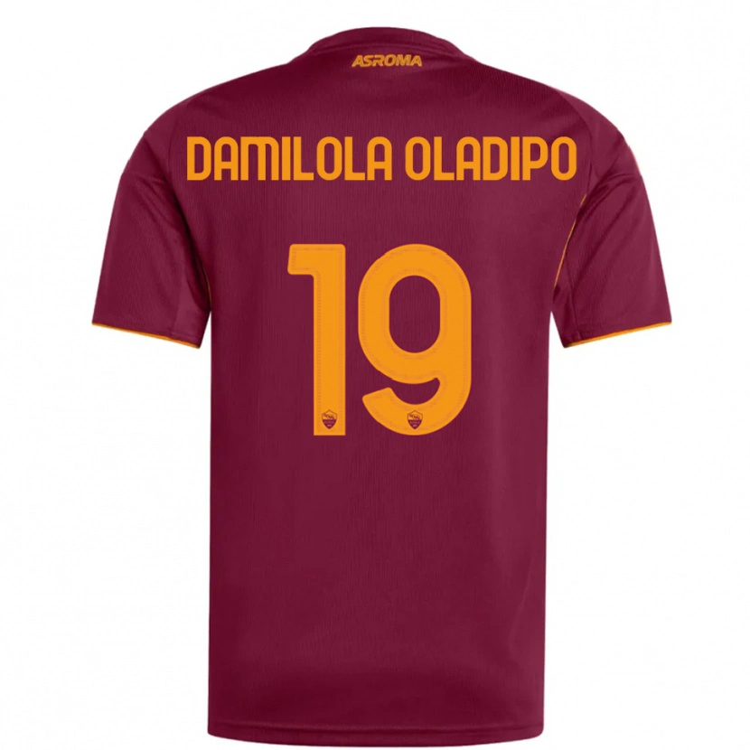 Danxen Kvinnor Shukurat Damilola Oladipo #19 Vinröd Orange Hemmatröja Matchtröjor 2025/26 Tröjor T-Tröja