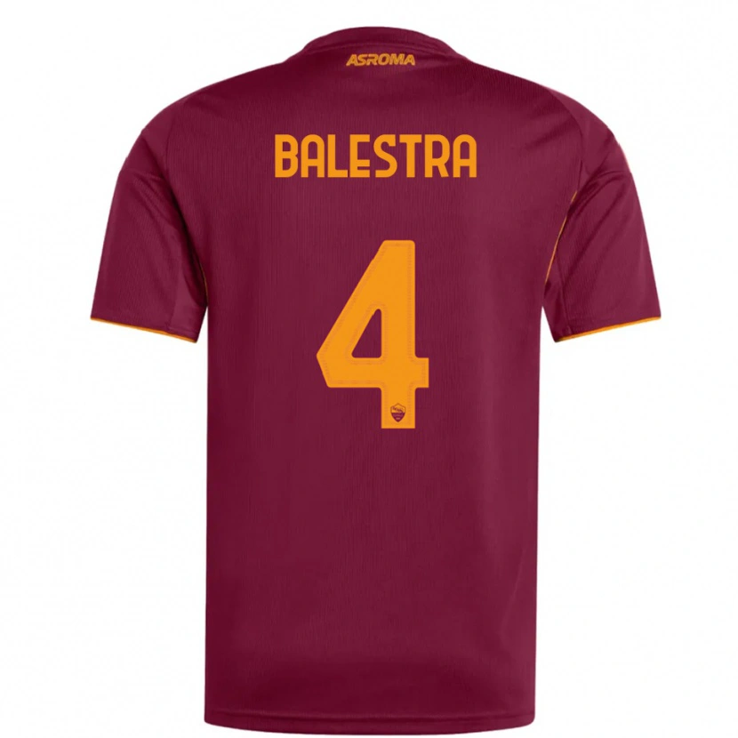 Danxen Kvinnor Christian Balestra #4 Vinröd Orange Hemmatröja Matchtröjor 2025/26 Tröjor T-Tröja