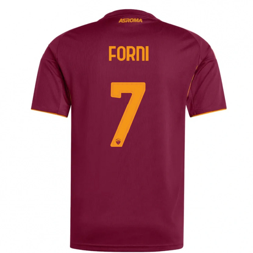 Danxen Kvinnor Matteo Forni #7 Vinröd Orange Hemmatröja Matchtröjor 2025/26 Tröjor T-Tröja
