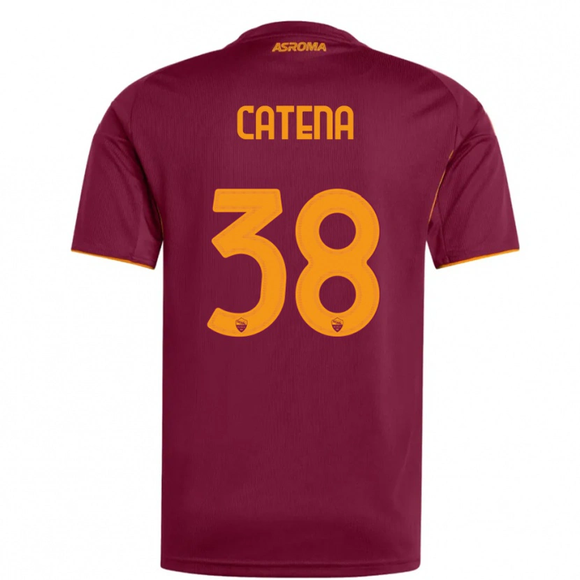 Danxen Kvinnor Giada Catena #38 Vinröd Orange Hemmatröja Matchtröjor 2025/26 Tröjor T-Tröja