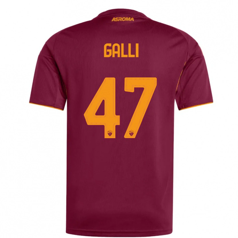 Danxen Kvinnor Giulia Galli #47 Vinröd Orange Hemmatröja Matchtröjor 2025/26 Tröjor T-Tröja