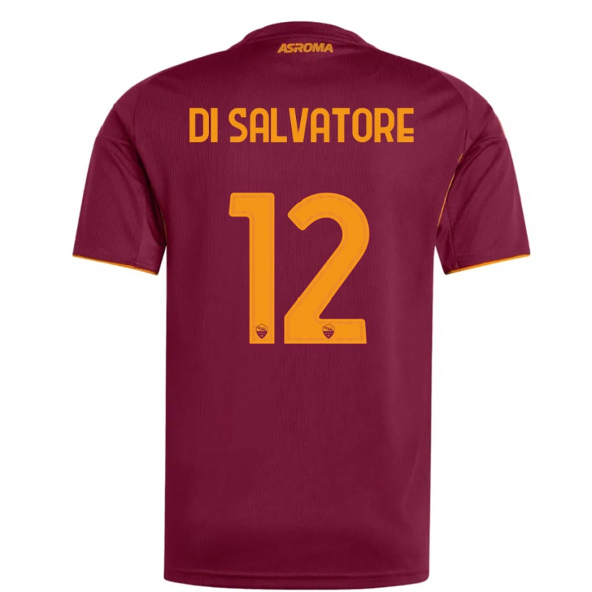 Danxen Kvinnor Diego Di Salvatore #12 Vinröd Orange Hemmatröja Matchtröjor 2025/26 Tröjor T-Tröja