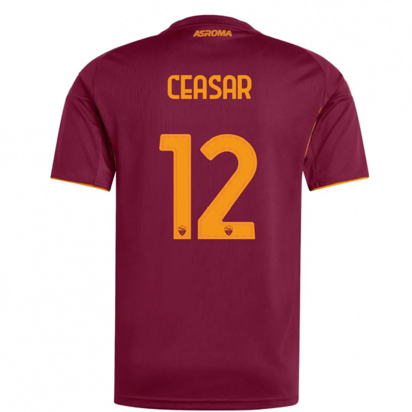 Danxen Kvinnor Camelia Ceasar #12 Vinröd Orange Hemmatröja Matchtröjor 2025/26 Tröjor T-Tröja