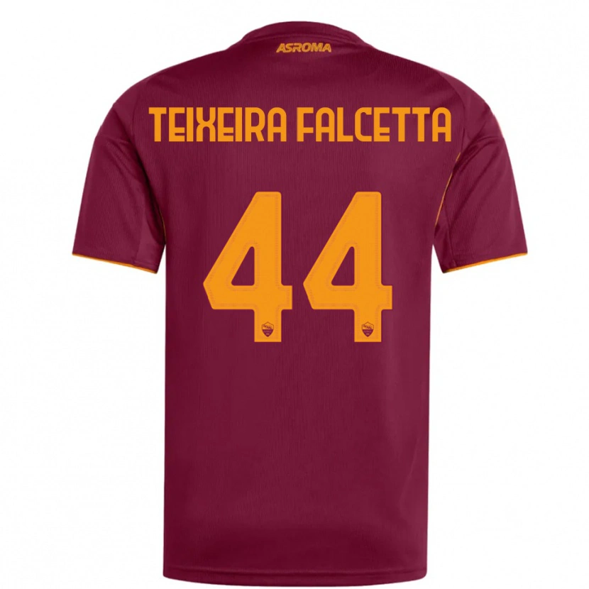 Danxen Kvinnor Pietro Teixeira Falcetta #44 Vinröd Orange Hemmatröja Matchtröjor 2025/26 Tröjor T-Tröja
