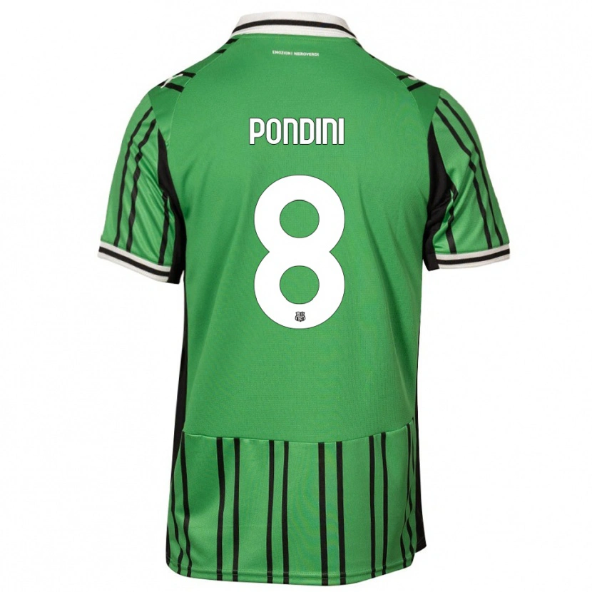 Danxen Kvinnor Giada Pondini #8 Grön Svart Hemmatröja Matchtröjor 2025/26 Tröjor T-Tröja