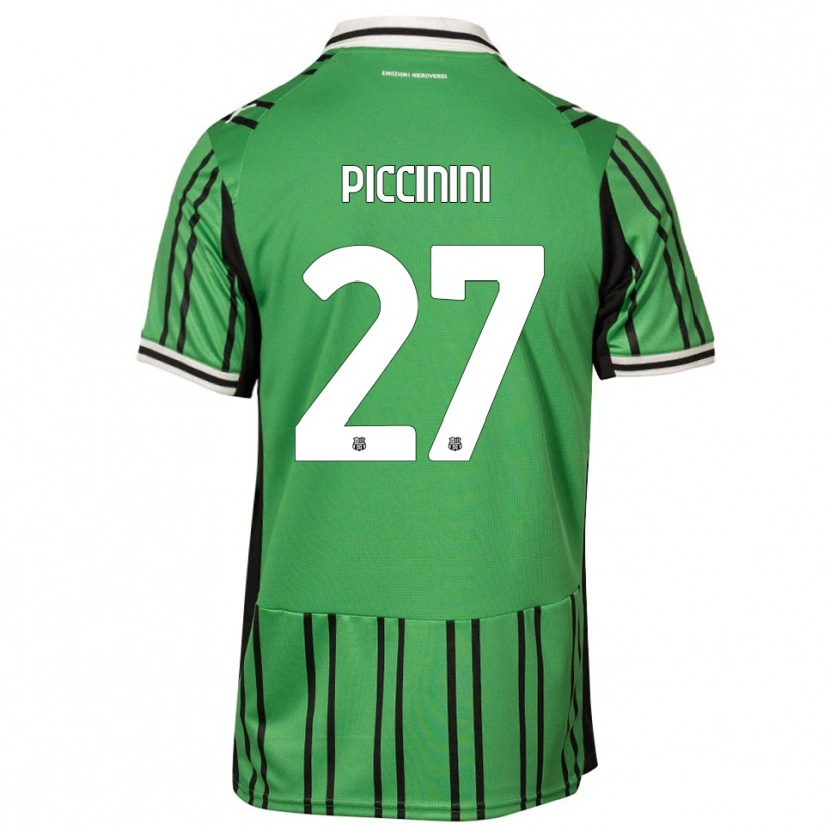 Danxen Kvinnor Stefano Piccinini #27 Grön Svart Hemmatröja Matchtröjor 2025/26 Tröjor T-Tröja