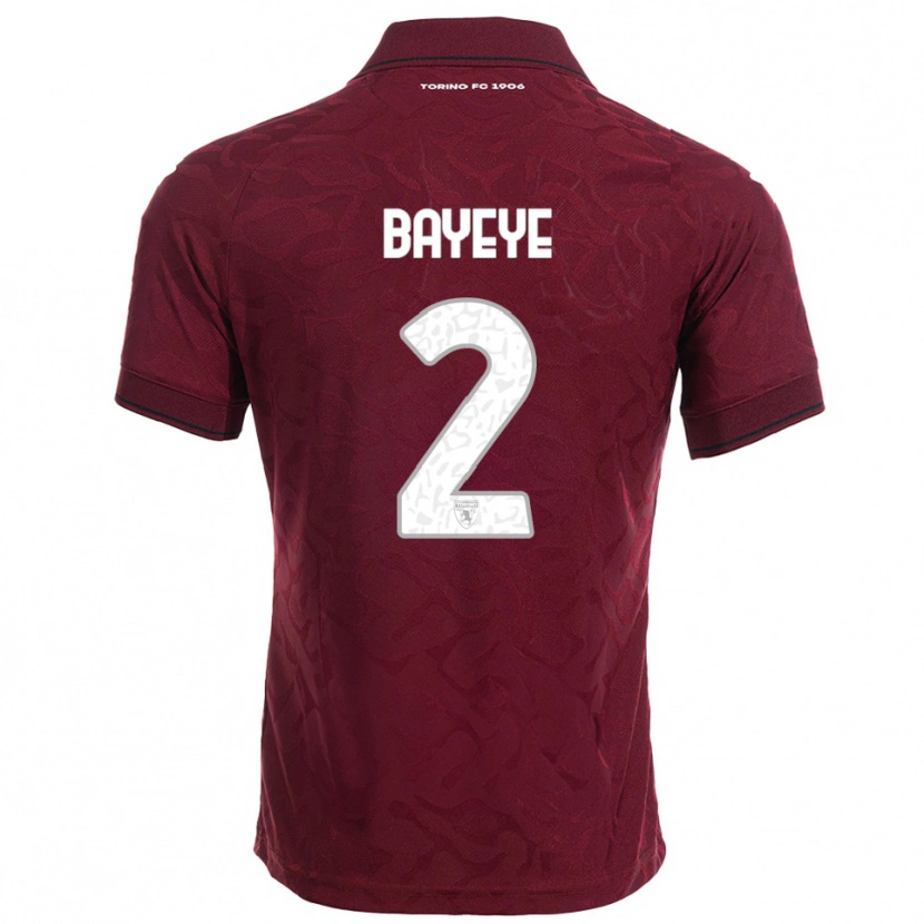 Danxen Kvinnor Brian Bayeye #2 Vinröd Vit Hemmatröja Matchtröjor 2025/26 Tröjor T-Tröja