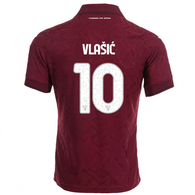 Danxen Kvinnor Nikola Vlašić #10 Vinröd Vit Hemmatröja Matchtröjor 2025/26 Tröjor T-Tröja