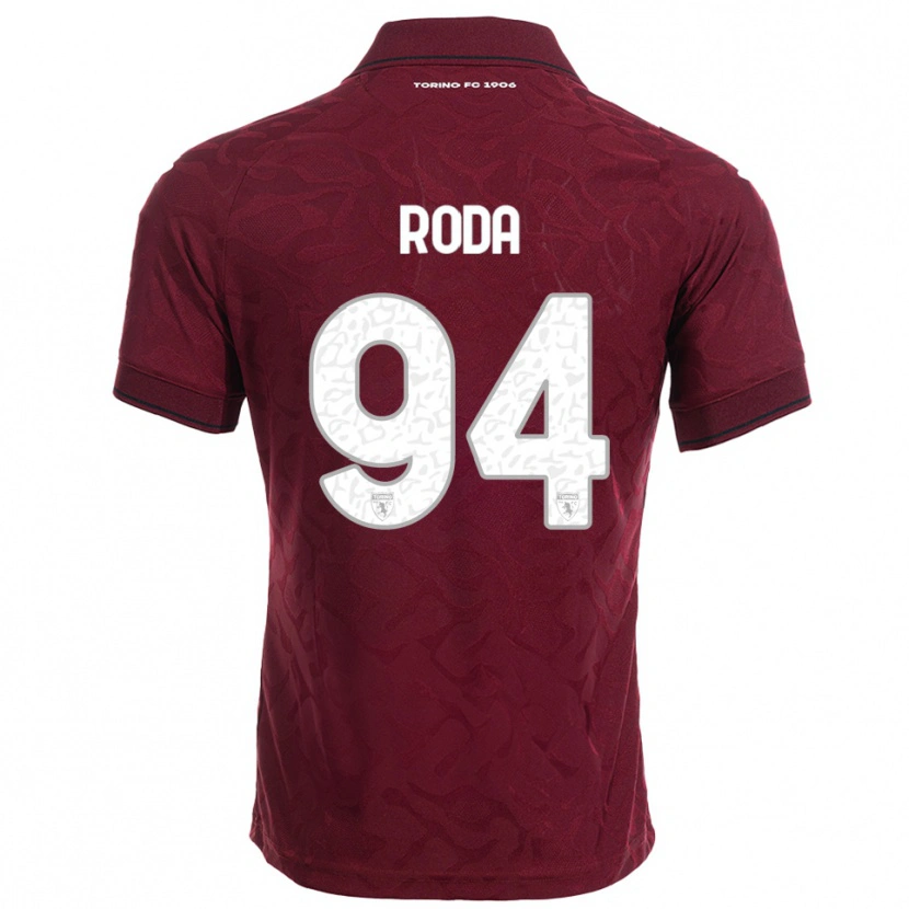 Danxen Kvinnor Alex Roda #94 Vinröd Vit Hemmatröja Matchtröjor 2025/26 Tröjor T-Tröja