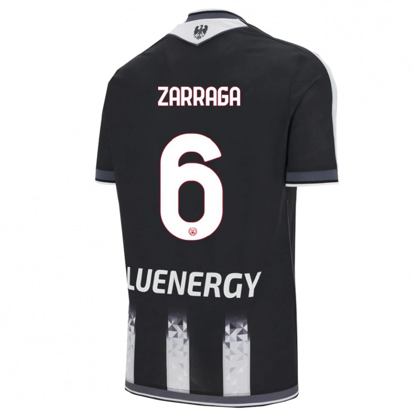 Danxen Kvinnor Oier Zarraga #6 Svart Vit Hemmatröja Matchtröjor 2025/26 Tröjor T-Tröja