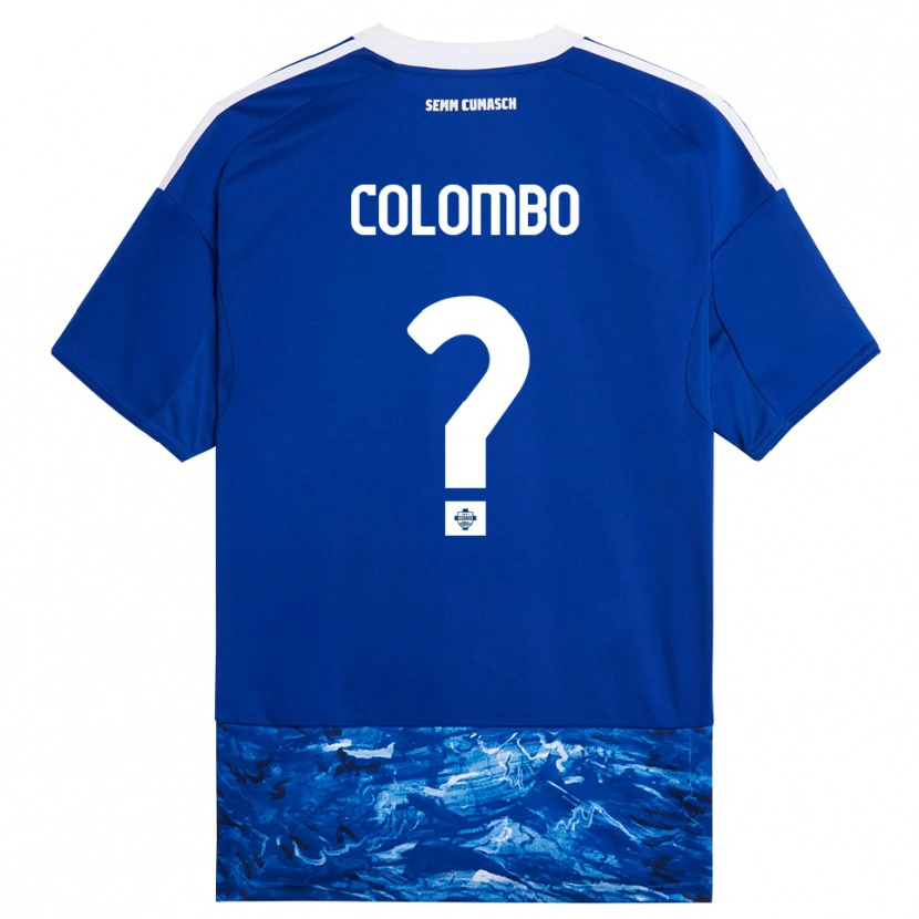 Danxen Kvinnor Federico Colombo #0 Blå Vit Hemmatröja Matchtröjor 2025/26 Tröjor T-Tröja