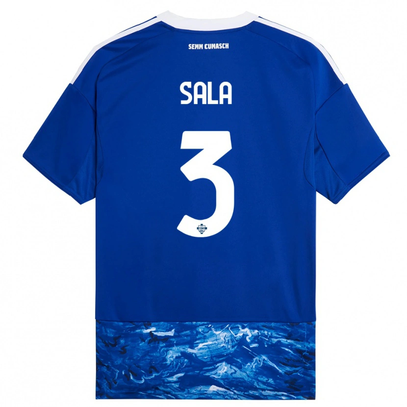 Danxen Kvinnor Marco Sala #3 Blå Vit Hemmatröja Matchtröjor 2025/26 Tröjor T-Tröja