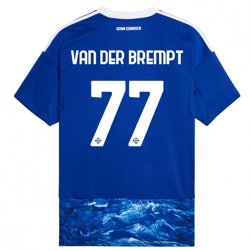 Danxen Kvinnor Ignace Van Der Brempt #77 Blå Vit Hemmatröja Matchtröjor 2025/26 Tröjor T-Tröja