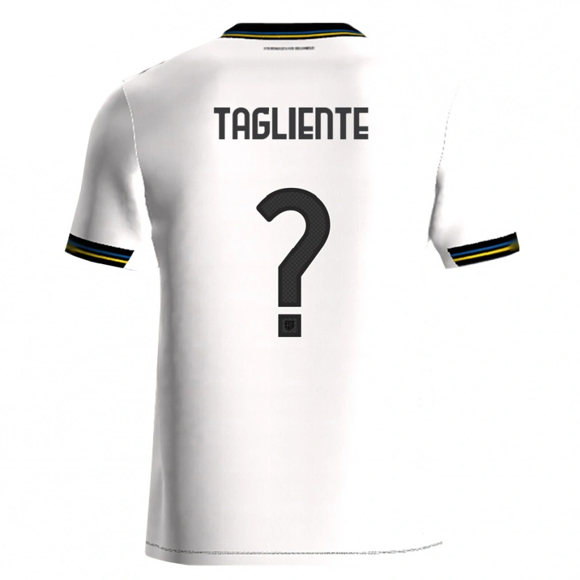 Danxen Kvinnor Anthony Tagliente #0 Vit Svart Hemmatröja Matchtröjor 2025/26 Tröjor T-Tröja