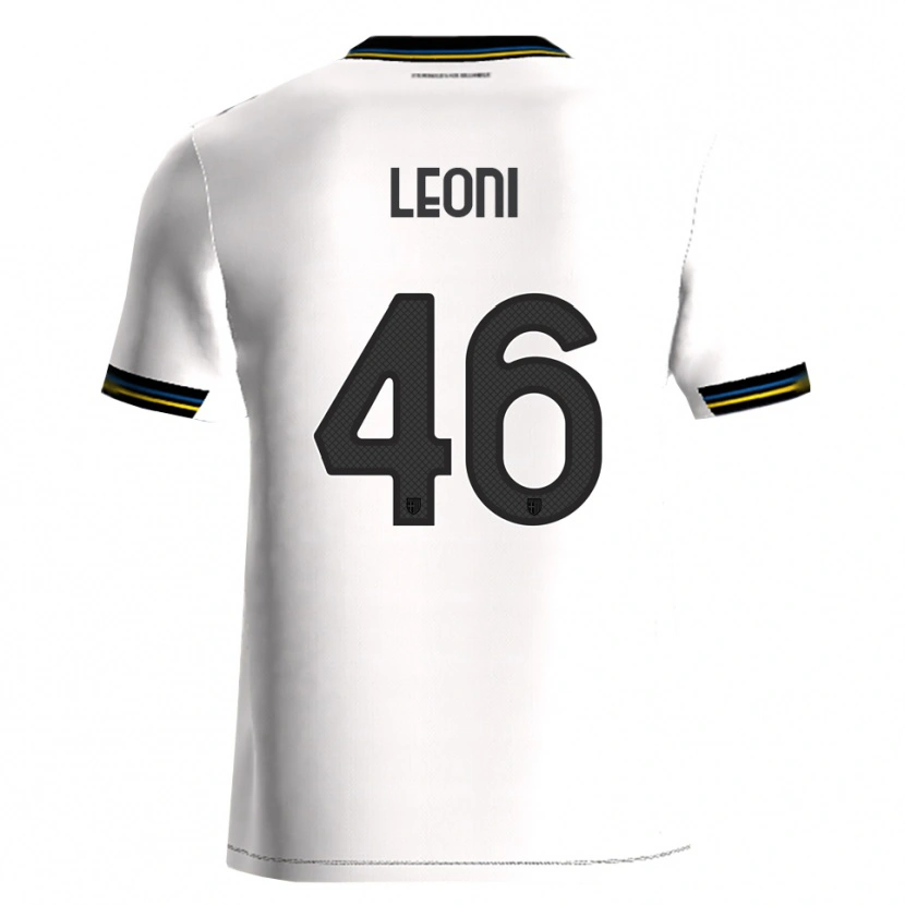 Danxen Kvinnor Giovanni Leoni #46 Vit Svart Hemmatröja Matchtröjor 2025/26 Tröjor T-Tröja