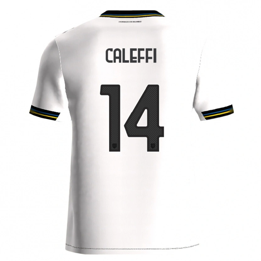 Danxen Kvinnor Riccardo Caleffi #14 Vit Svart Hemmatröja Matchtröjor 2025/26 Tröjor T-Tröja