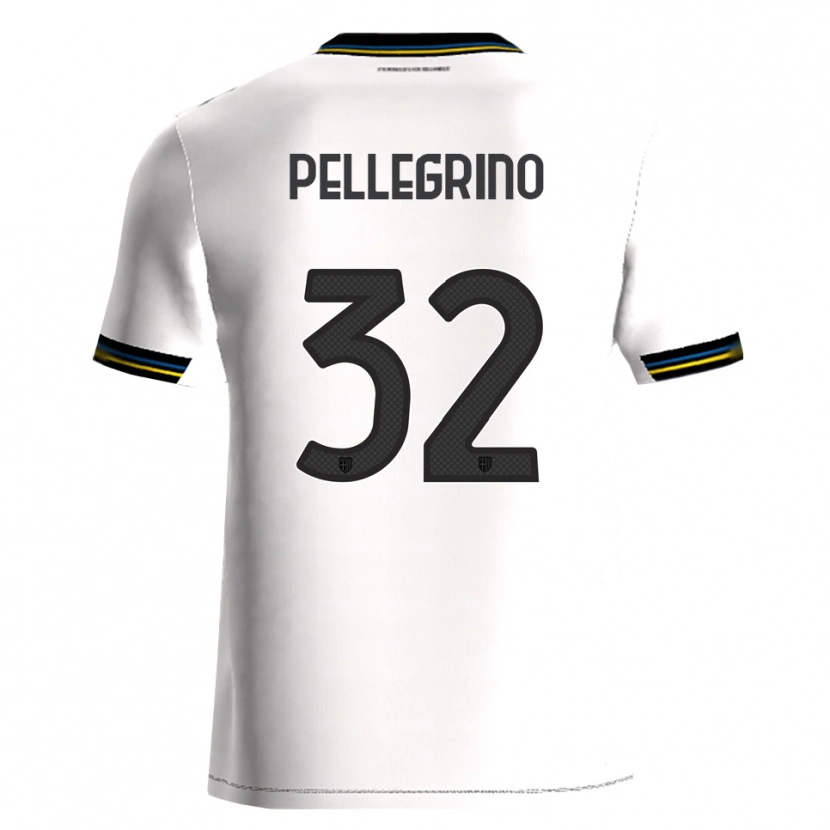 Danxen Kvinnor Mateo Pellegrino #32 Vit Svart Hemmatröja Matchtröjor 2025/26 Tröjor T-Tröja