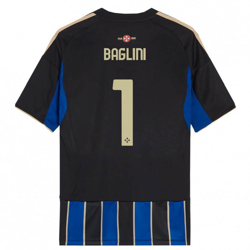 Danxen Kvinnor Giacomo Baglini #1 Svart Blå Hemmatröja Matchtröjor 2025/26 Tröjor T-Tröja