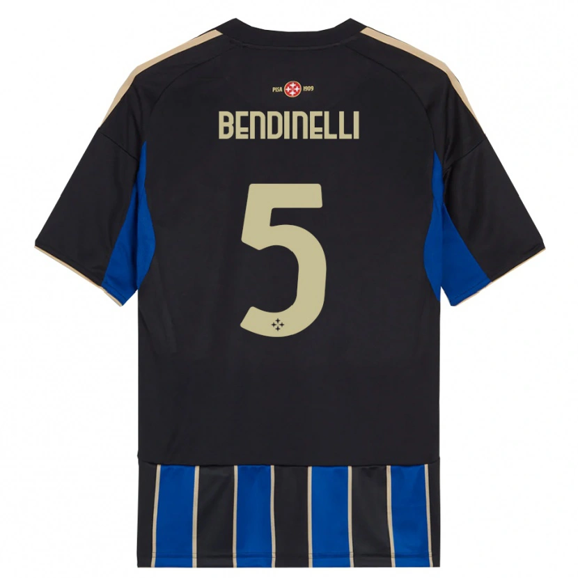 Danxen Kvinnor Louis Bendinelli #5 Svart Blå Hemmatröja Matchtröjor 2025/26 Tröjor T-Tröja