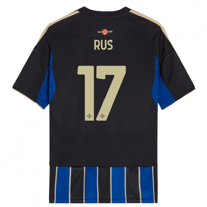 Danxen Kvinnor Adrian Rus #17 Svart Blå Hemmatröja Matchtröjor 2025/26 Tröjor T-Tröja