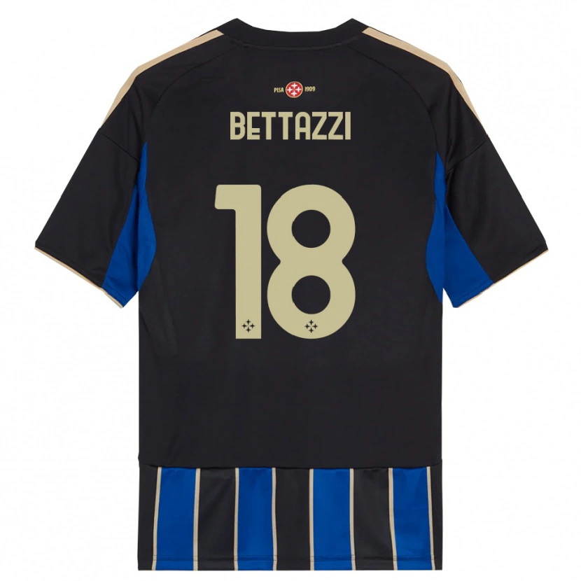 Danxen Kvinnor Brando Bettazzi #18 Svart Blå Hemmatröja Matchtröjor 2025/26 Tröjor T-Tröja