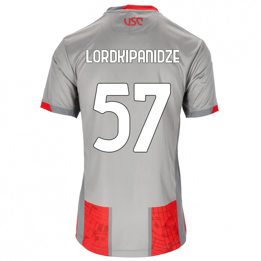 Danxen Kvinnor Dachi Lordkipanidze #57 Röd Grå Hemmatröja Matchtröjor 2025/26 Tröjor T-Tröja