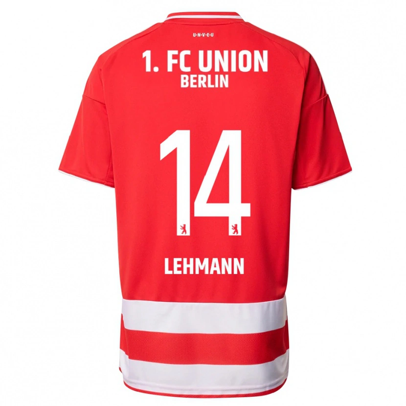 Danxen Kvinnor Noah Lehmann #14 Röd Vit Hemmatröja Matchtröjor 2025/26 Tröjor T-Tröja