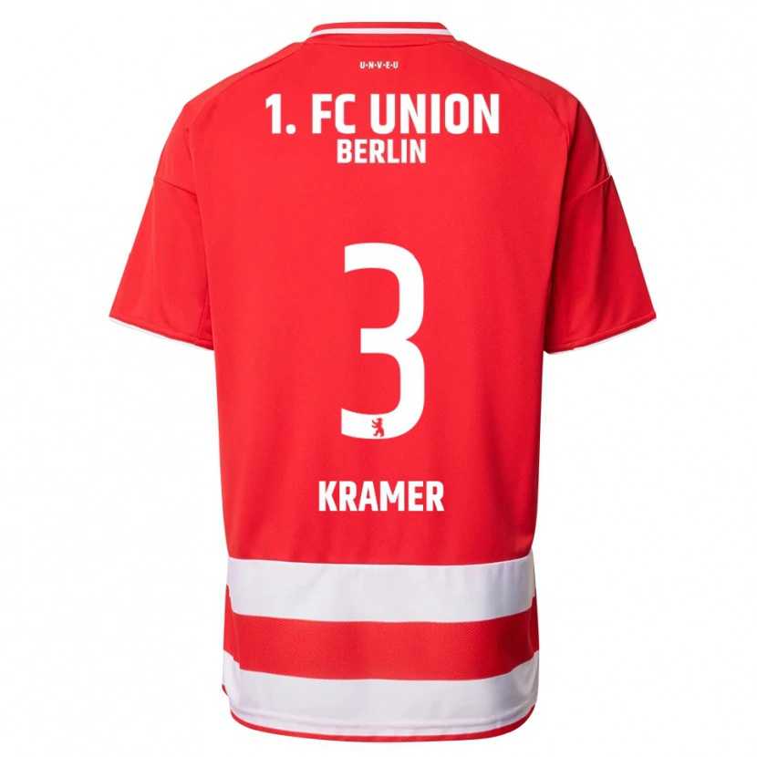 Danxen Kvinnor Carlos Kramer #3 Röd Vit Hemmatröja Matchtröjor 2025/26 Tröjor T-Tröja