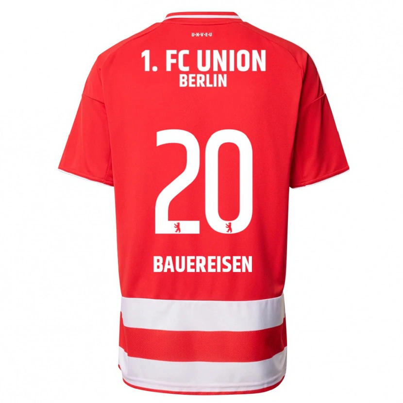 Danxen Kvinnor Nele Bauereisen #20 Röd Vit Hemmatröja Matchtröjor 2025/26 Tröjor T-Tröja