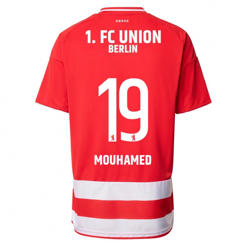 Danxen Kvinnor Riyad Mouhamed #19 Röd Vit Hemmatröja Matchtröjor 2025/26 Tröjor T-Tröja