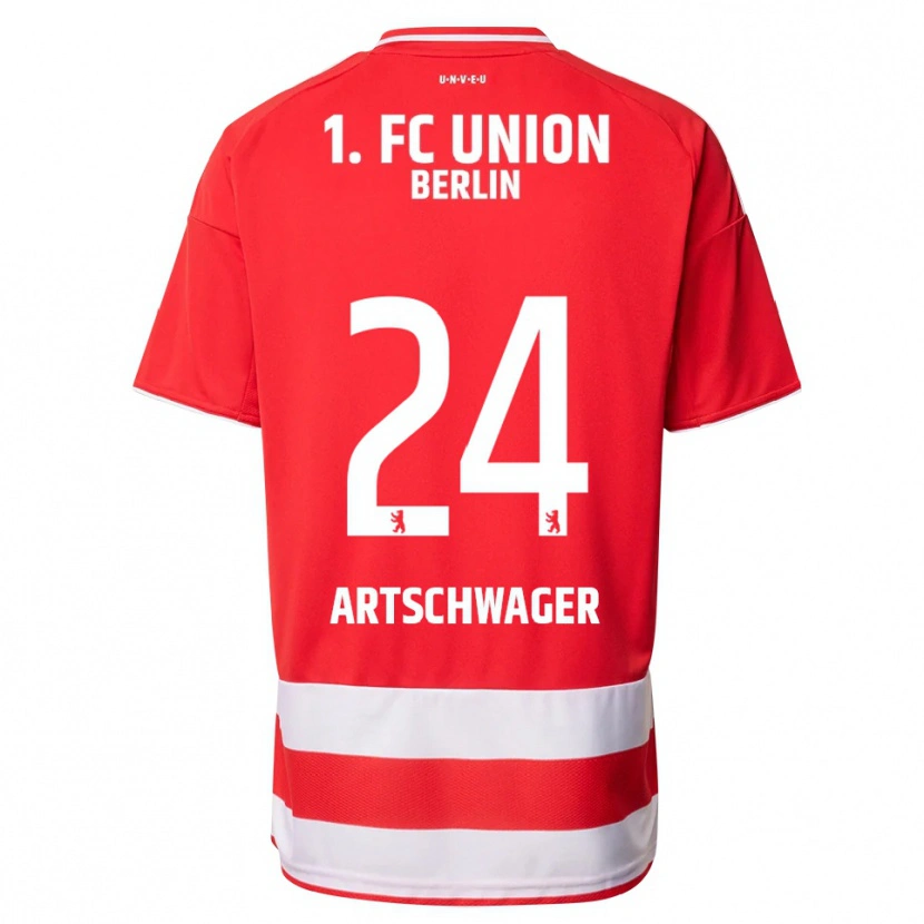 Danxen Kvinnor Finn Artschwager #24 Röd Vit Hemmatröja Matchtröjor 2025/26 Tröjor T-Tröja